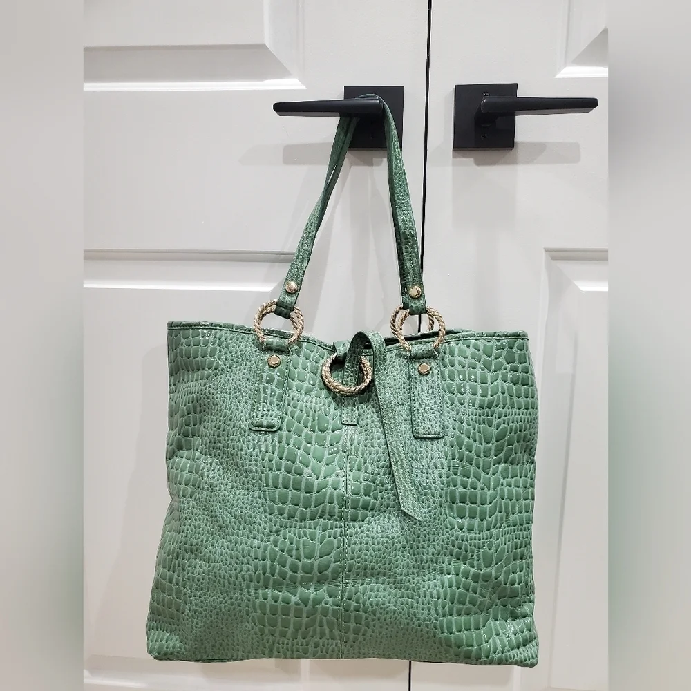 Ivanka Trump Croc Simulated Leather Tote - Picture 2 of 14